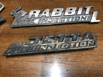 Mk1 Rabbit And Jetta Fuel Injection Rear Trunk Badges | eBay