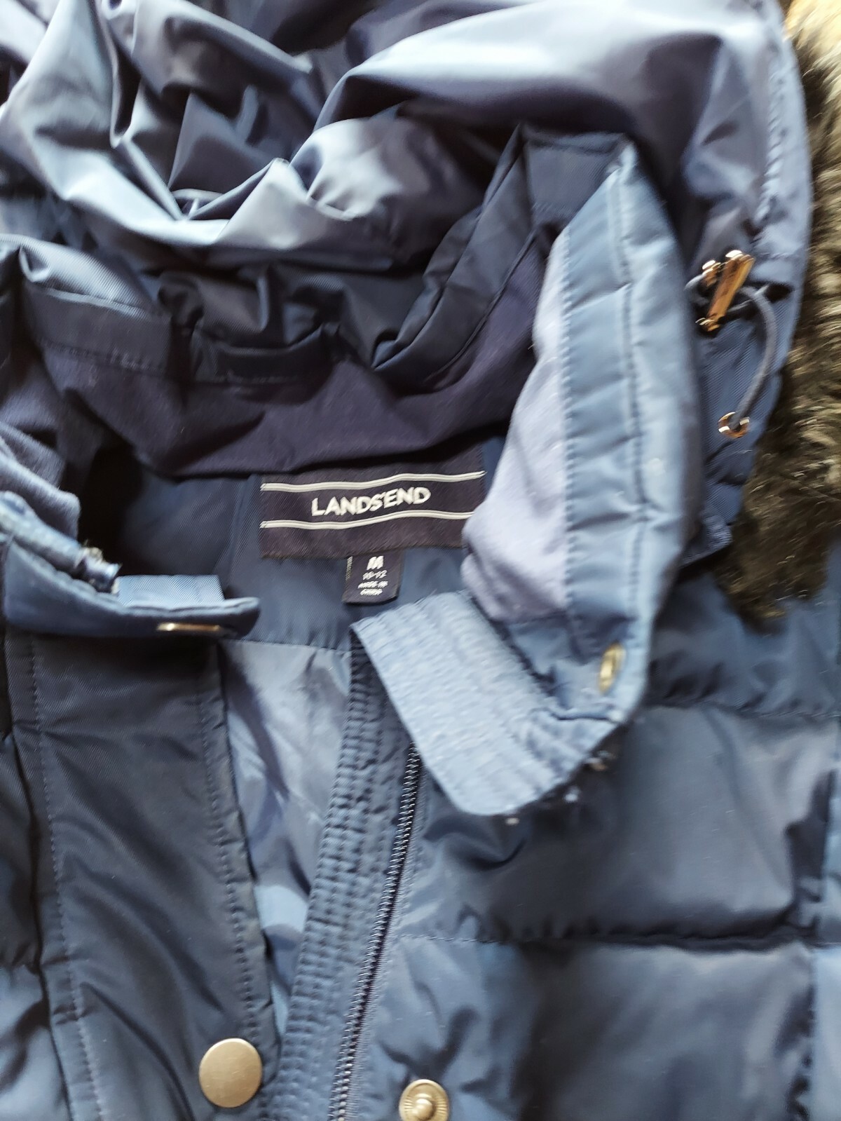 Lands' End Solid Classic Luxe Down Coat - image 1