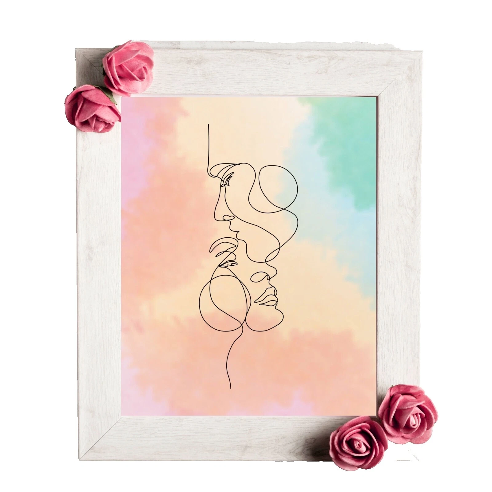 Realismo impresiones artísticas de caligrafía