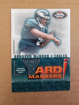 2002 Fleer Box Score - Yard Markers Donovan McNabb