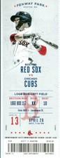 2017 Red Sox vs Cubs Ticket: Andrew Benintendi, Kris Bryant, Albert Almora Jr HR