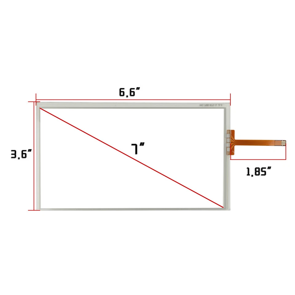 Digitalizador de vidrio con pantalla táctil LCD de 7" 4 pines apto para Chevrolet Spark Sonic 2012-2016 Foto 4 de 4