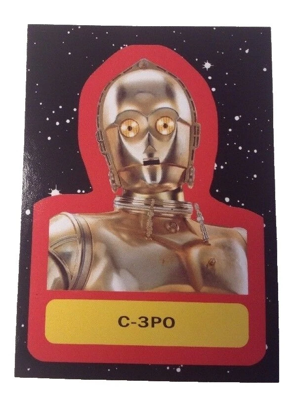 Star Wars Topps Pegatina coleccionable trading cards