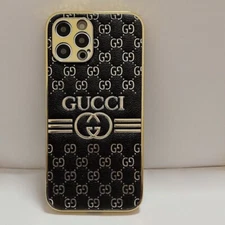 Black / Gray / Gold / White with Imprinted Gold Letters & Symbols Phone Case