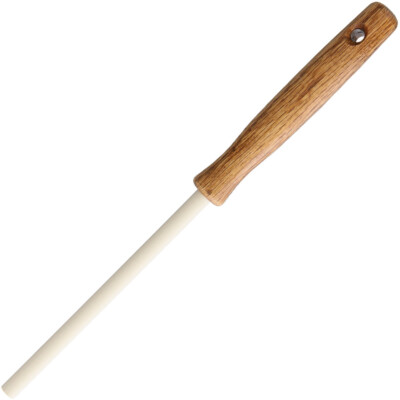 Arkansas Sharpeners Brown Oak Ceramic Knife Sharpening Rod AC47