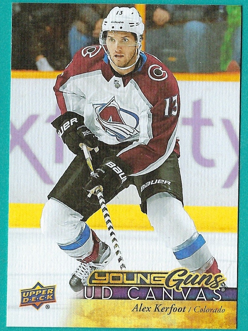 2017/18 Upper Deck Young Guns Canvas card # C229 of Alex Kerfoot