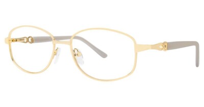 MODERN OPTICAL MARIA WOMEN'S METAL EYEGLASSES 53-17-135 GLD/PEARL WITH SOFT CASE