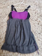 Lululemon Athletica Run Back On Track Tank Top Purple Gray Women’s 4 Small