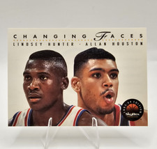 1993-94 Skybox Premium Allan Houston Lindsey Hunter #299 Rookie Card Pistons. rookie card picture
