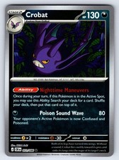 CROBAT 051/086 RARE CHAOS RISING POKEMON HOLO NEAR MINT