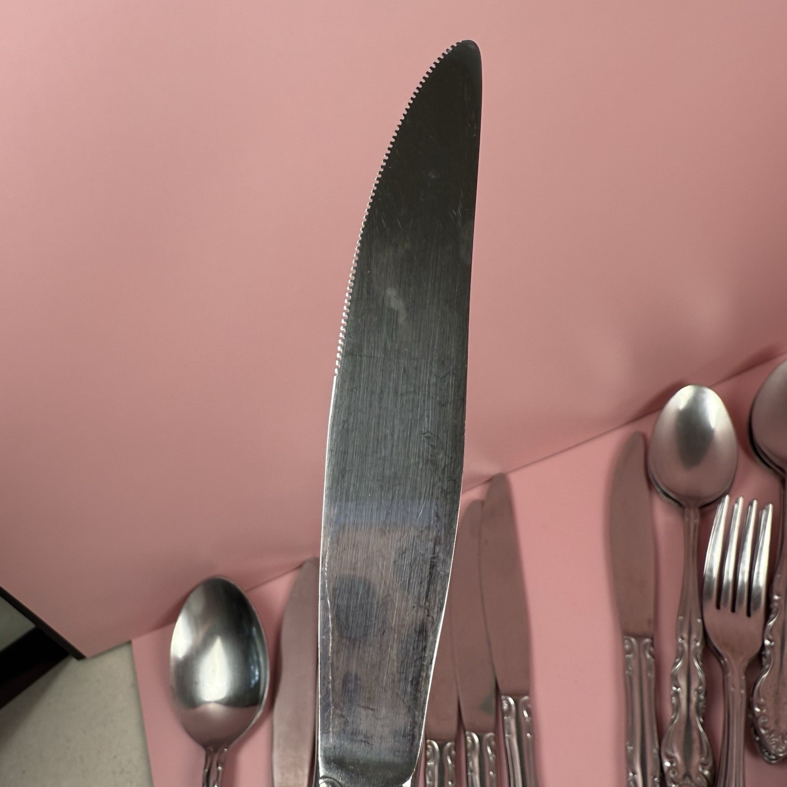 Carlyle CAY1 Full 7 Pc Set & Serve Ware Set 62 Piece Stainless Flatware Japan