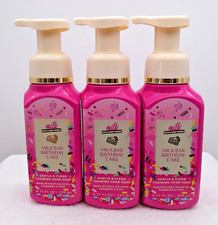 3 pk MILK BAR BIRTHDAY CAKE Foaming Hand Soap BATH  BODY WORKS 8.75 oz each