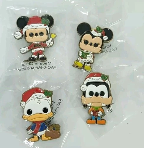 Funko Disney Amazon Exclusive Mickey Donald Minnie Goofy Pins Set Of 4 NEW #00d