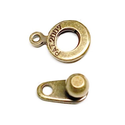 8mm Brass Ball and Socket Clasps (6/pkg.), High Quality Snap Clasps