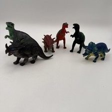 Dinosaur Plastic Assorted Toy Figures Various Sizes Lot of 6 Small