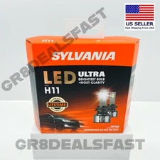SYLVANIA LED Ultra H11 Fog Light Bulbs 6000K Cool White Bright 🔥JUST ARRIVED🔥