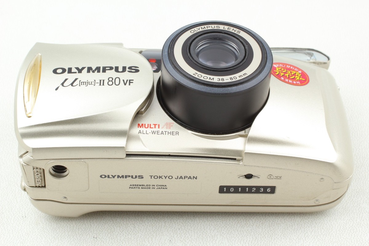 OLYMPUS μ[mju:]-II 80 VF Near MINT] OLYMPUS μ mju II 80 VF Point & Shoot 35mm Film Camera