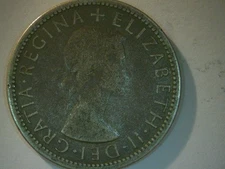 1953 Queen Elizabeth II Australian Florin - Pre decimal 50% Silver Coin Vg