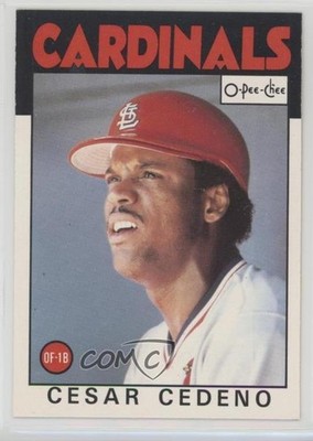 1986 O-Pee-Chee Cesar Cedeno #224 0c4
