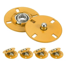 5Pcs Snap Buttons, Metal Invisible Buckle (Yellow, 21mm)