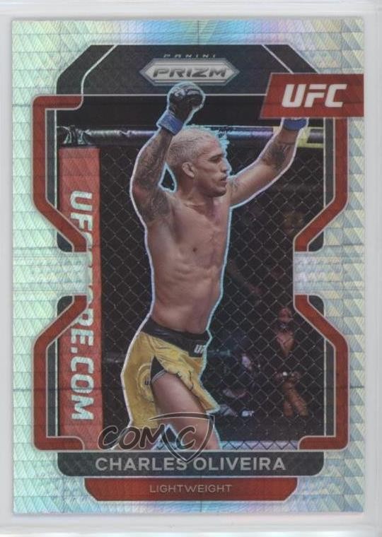 2022 Panini Prizm UFC Hyper Prizm Charles Oliveira #189 1wv