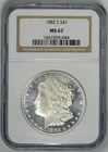 1882-S  NGC  MS67  Morgan Dollar  ~~  Flashy White MS67 GEM   ~~  #1661835-044