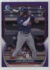 2023 Bowman Chrome Prospects Purple Refractor 66/250 Juan Benjamin #BCP-151 09an