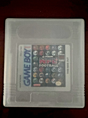 Konami NFL Football Nintendo Game Boy Game Cartridge with Clear Case DMG-FT-USA