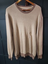 Club Room Mens Sweater, NWT, 100 Cotton, Light Brown