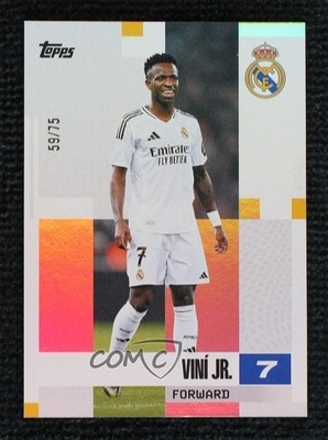 2024-25 Topps Real Madrid Team Set Aqua 59/75 Vinicius Junior Viní Jr #18 1o88