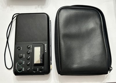 Sony FM/AM PLL Synthesized Receiver ICF-M200 Vintage Radio w/ Case WORKING