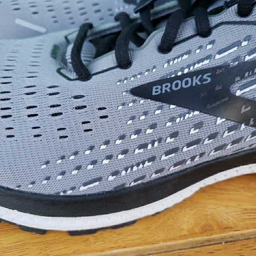BROOKS Ghost 13 Gray Running Shoes Men's Size 11.5 EXCELLENT Sneakers Lace up - Picture 11 of 15