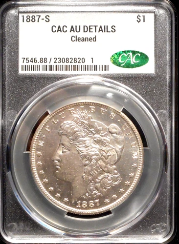 1887-S "Better Date"  MORGAN Dollar - choice AU/UNC  by CAC