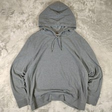 Billy Reid grey cotton lightweight minimalist casual textured hoodie mens XXL