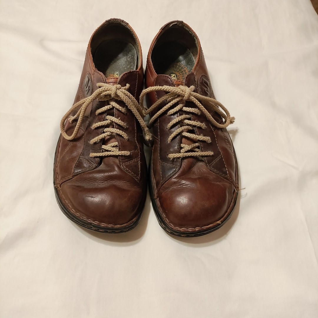 Scarpe da uomo Merrell Air Cushion stringate in pelle marrone misura 9