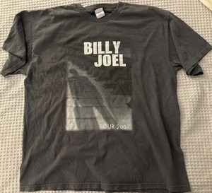 Billy Joel Tour 2007 Black Graphic T-Shirt Size XL