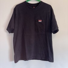 Y2K Ben Davis Blank Black T-shirt, Size Large