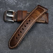 Leder Uhrenarmband Vintage Ölwachsleder Uhrb...