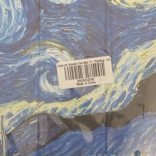 Starry Night Tablet Case Holder. 9x5.5" For Fire Max 11 Tablet. X003VC2F35. New - Image 3 of 3