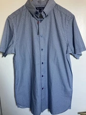 Cremieux Shirt Men’s Medium Short-Sleeve Button Up 100% Cotton NWT $75