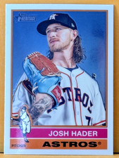 2025 Topps Heritage Chrome Baseball Josh Hader Houston Astros #313