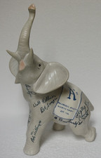 Philadelphia Athletics A's Historical Society Ceramic Elephant w/ Autographs