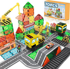 70Pcs Magnetic Tiles Magnetic Building Blocks, Building Toys for Kids Ages 3-5 4