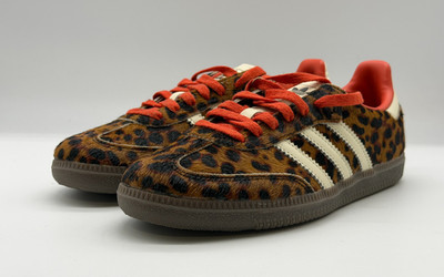 NEW Adidas Samba Red Leopard JI2734 Women's Sz 5.5W-10W