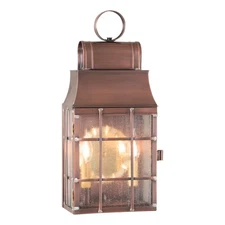 Irvin's Country Tinware Washington Wall Lantern in Antique Copper