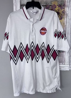 80 s Vtg Tonix Spiece All Star Classic Polo Large  Run  N Slam 