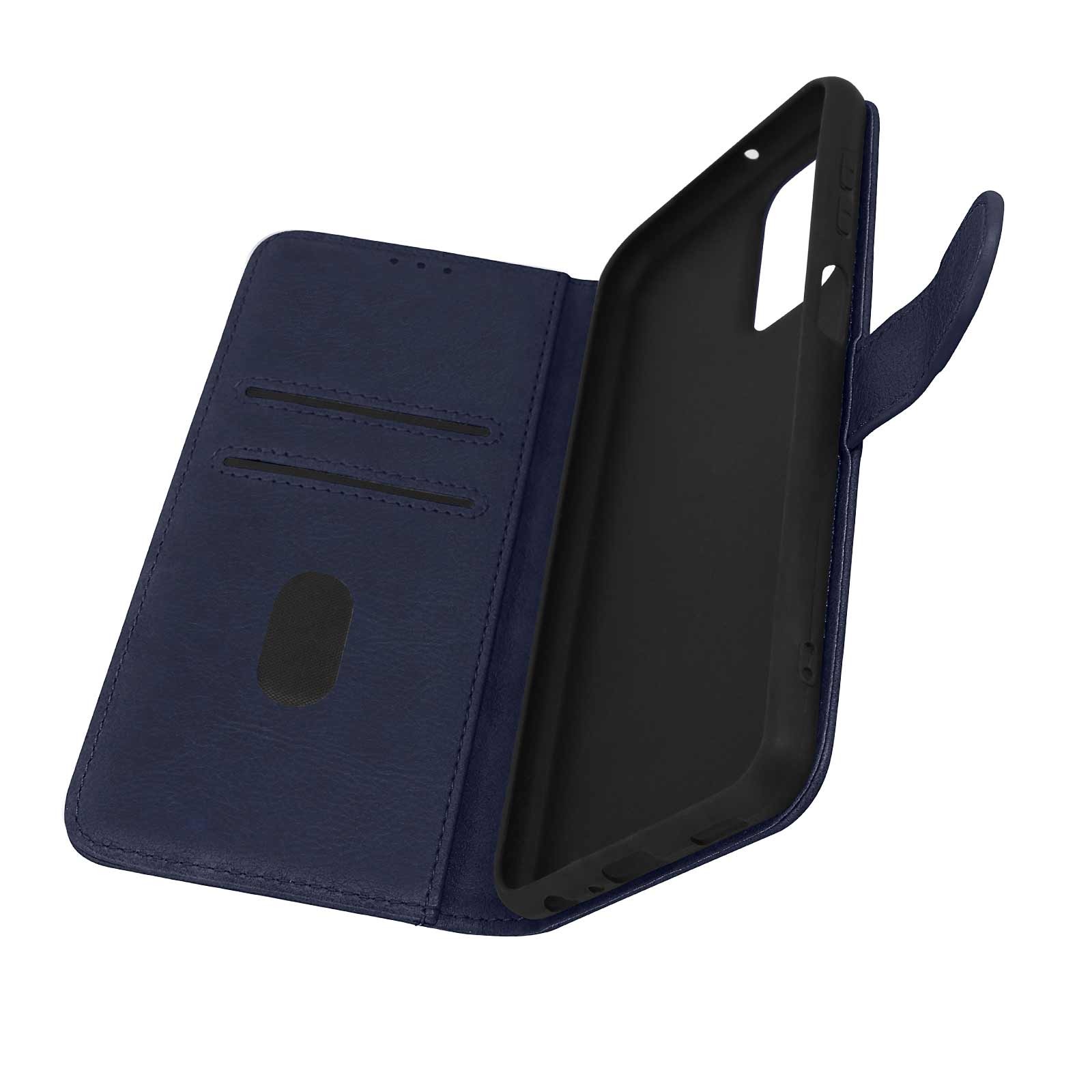 Housse en cuir Chesterfield chic pour Galaxy A23 5G avec support vidéo