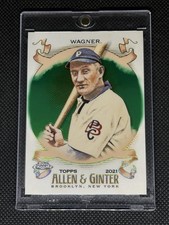 2021 Topps Allen & Ginter Chrome Honus Wagner Green Refractor /99 Pittsburgh