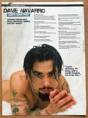 DAVE NAVARRO - 2003 full page UK magazine poster feature JANE'S ADDICTION