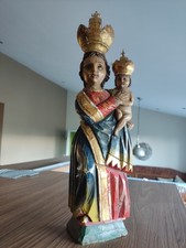 Madonna♥️ Barock Holzfigur Jesus handgeschnitzt böhmisch